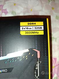 RAM Corsair 16+16 GB DDR4
