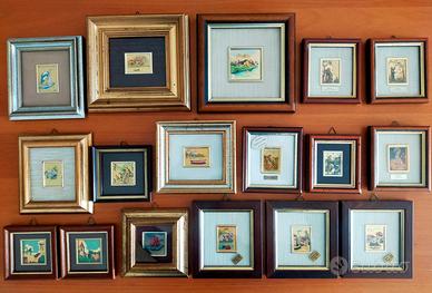 Lotto 17 Quadretti su Foglia d'Oro Made in Italy