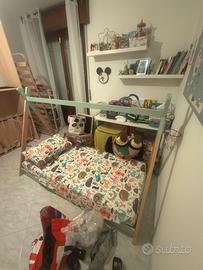 Letto per bimbo con materasso come nuovo