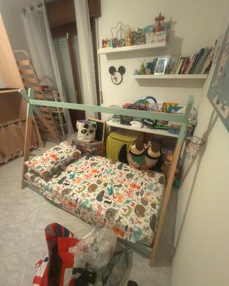 Letto per bimbo con materasso come nuovo