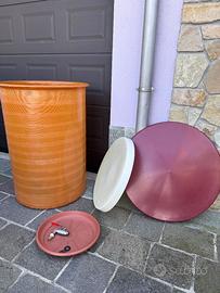 Bidone/ contenitore in vetroresina/plastica