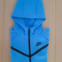FELPA RAGAZZA NIKE TECH FLEECE  AZZURRA