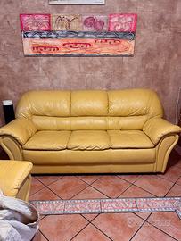 Divano 3 posti in pelle