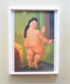 Quadro Donna davanti alla finestra di Botero con c