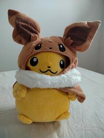 Peluche Pikachu travestito da Eevee 30 cm  morbido