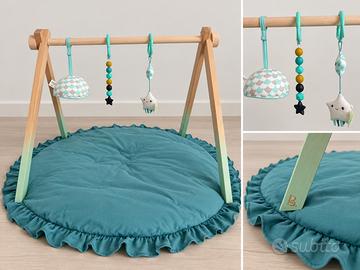 Palestrina neonato B.toys in legno con tappeto