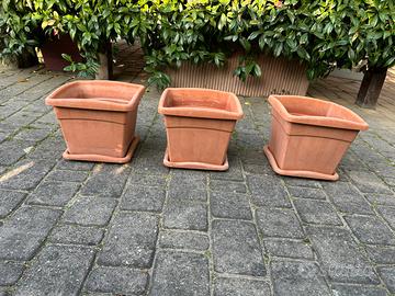 Set 3 vasi da esterno