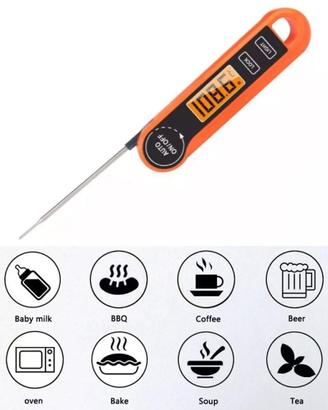 TERMOMETRO DIGITALE DA CUCINA CON SONDA E DISPLAY