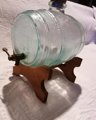 barile/botte vetro dispencer vintage 