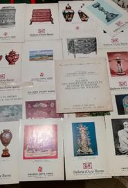 Cataloghi inviti mostre arte gallerie palermo rari