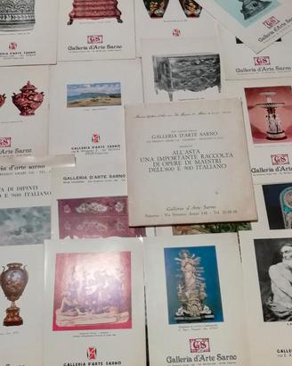 Cataloghi inviti mostre arte gallerie palermo rari