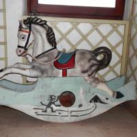 cavallo a dondolo antico anni '50