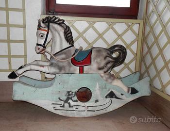 cavallo a dondolo antico anni '50