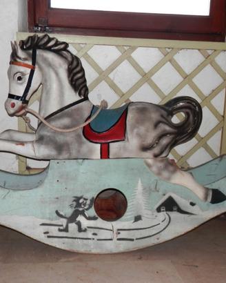 cavallo a dondolo antico anni '50