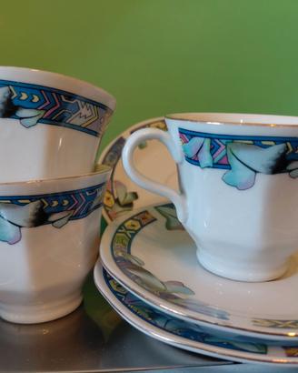 3 tazzine caffè + 3 Piattini