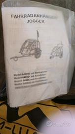 Rimorchio bici Jogger M-WAVE nuovo