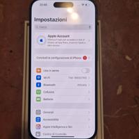 IPHONE 15 pro 256gb nero