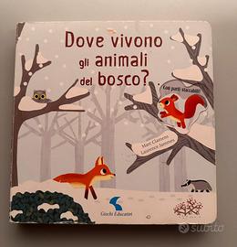 Libro dove vivono gli animali nel bosco
