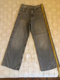 Jeans Zara wide leg grigio 11/12 anni