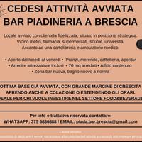 Venedesi attività BAR PIADINERIA BRESCIA
