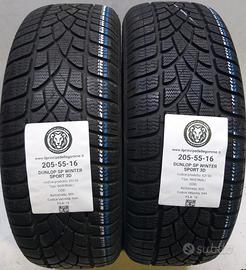 2 GOMME 205 55 16 DUNLOP A63156