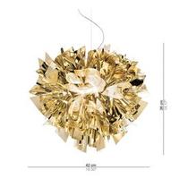 Lampadario modello Veli colore oro di Slamp