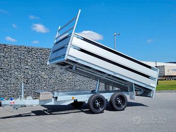 Rimorchio ribaltabile trilaterale 301 x 185 cm.