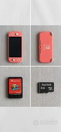 Nintendo Switch Lite Corallo + Super Mario Odyssey