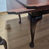 tavolo antico  pranzo soggiorno con sedie. 