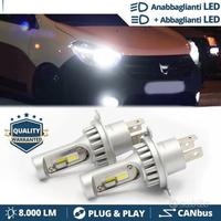 Kit Luci LED H4 per Dacia DOKKER LODGY 8000L 6500K