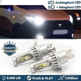 Kit Luci LED H4 per Dacia DOKKER LODGY 8000L 6500K