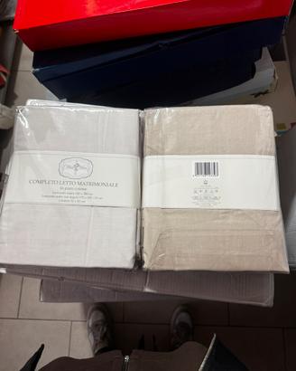 Completo letto matrimoniale 100% cotone