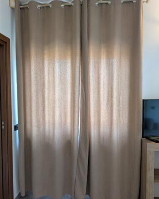 Tenda semi-filtrante tortora 140 x 260 5 pezzi