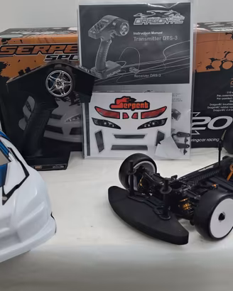 Macchina Elettrica Serpent x20 Rtr 4wd Carbonio 3s