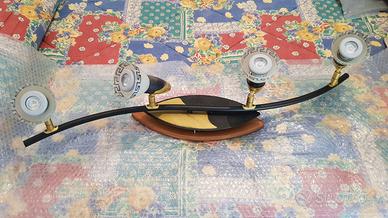 Lampada a Soffitto con 4 Faretti Orientabili