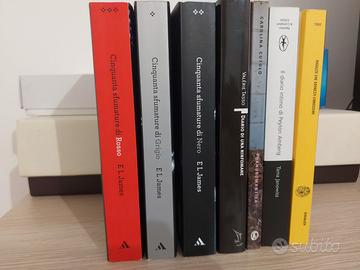 Set libri per adulti cinquanta sfumature etc