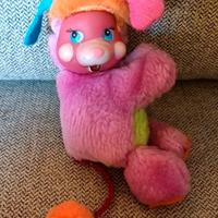 Mattel Popples Clip rosa vintage bambola peluche