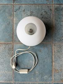 Lampada fungo in vetro opalino satinato vintage
