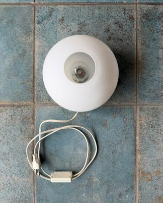 Lampada fungo in vetro opalino satinato vintage