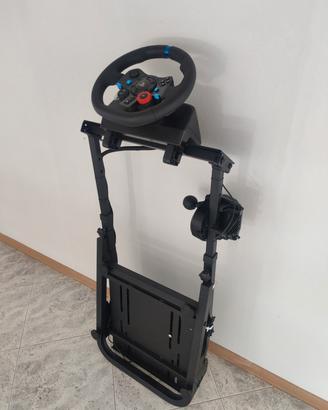 volante Logitech g29+cuffie con cambio e struttura