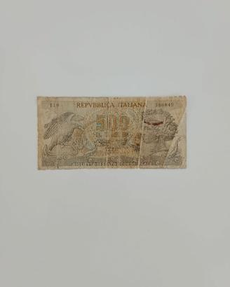 Banconota 500 lire aretusa