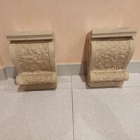 Applique da parete, Capitello in vera pietra lec