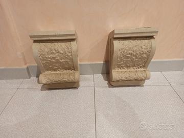 Applique da parete, Capitello in vera pietra lec