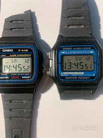 2 orologi Casio funzionanti ed in cinturino