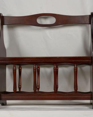 Portariviste Vintage in Legno Stile Inglese