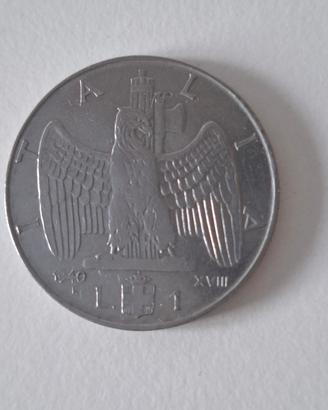Moneta 1 lira. Italia 1940