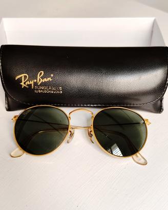 Ray-Ban round metal - Bausch & Lomb - lenti verdi