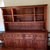 Credenza 4 ante-legno mass. Arte Povera - 2 pezzi