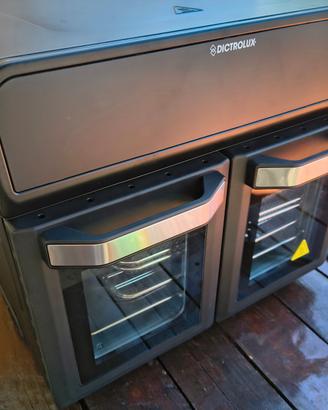 friggitrice ad aria/forno Dictrolux 2 zone da 23L