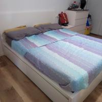 letto matrimoniale malm Ikea con contenitore 